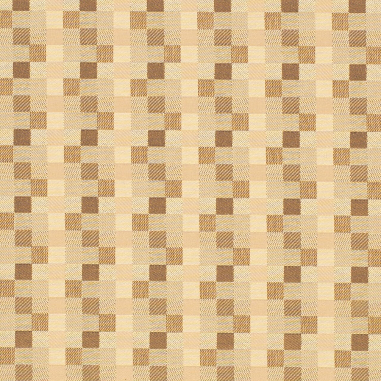 Sand - Beige Taupe Check Houndstooth,small Scale Upholstery Fabric 54 Inches"